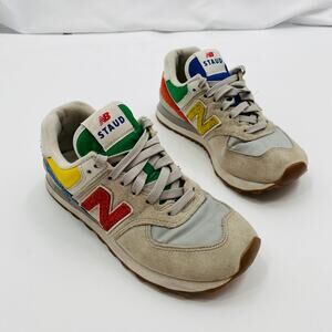 New Balance Staud X 574 'Rain Cloud Team Red'